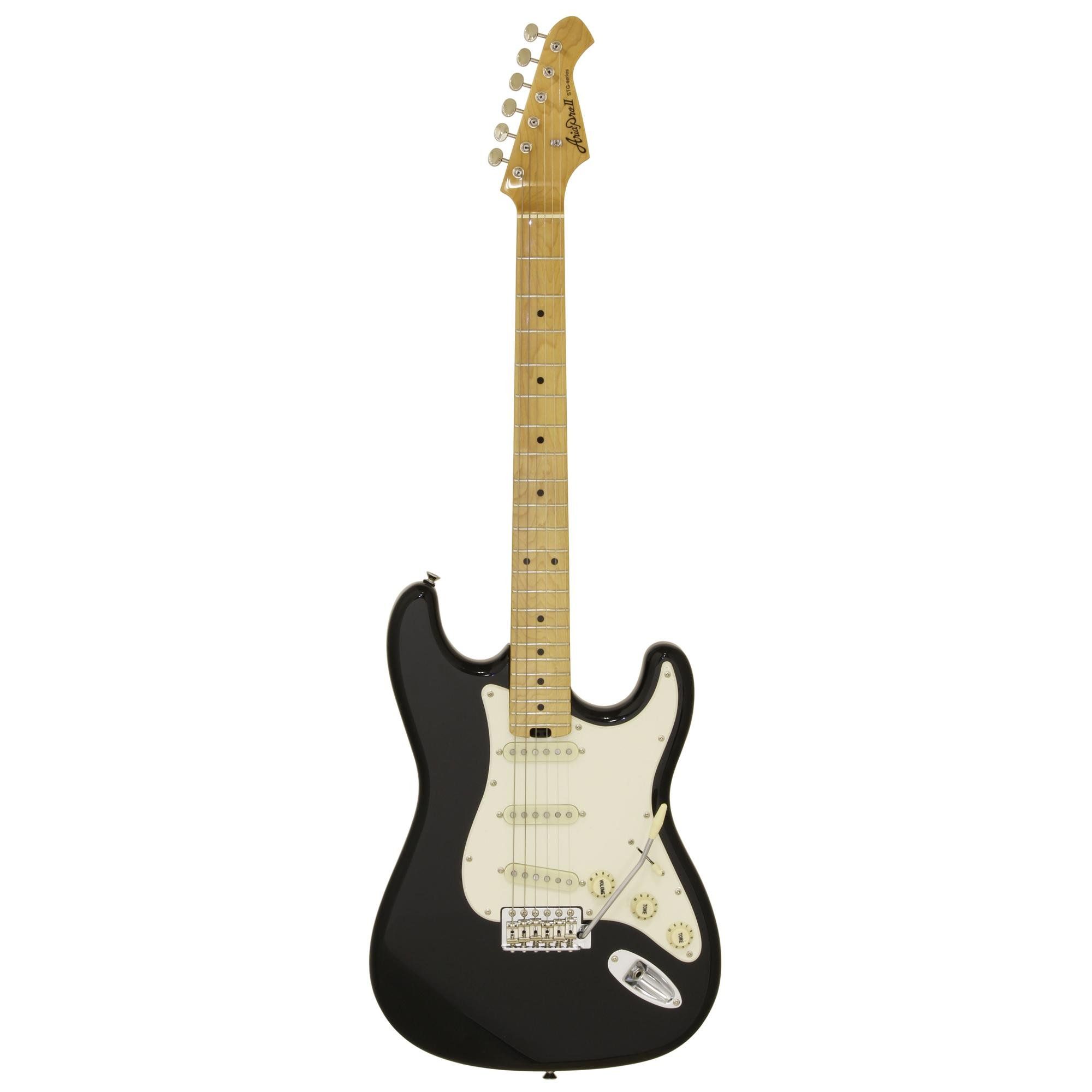 Guitarra Aria Pro II STG-57 Black - Loja Alldaz